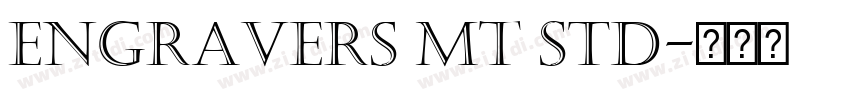 Engravers MT Std字体转换
